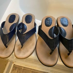 Two pair boc brand sandals Black & Navy Size 8